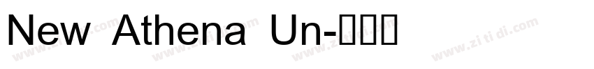 New Athena Un字体转换